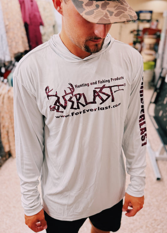 ForEverlast Hooded Fishing Shirt (MAROON KRYPTEK)